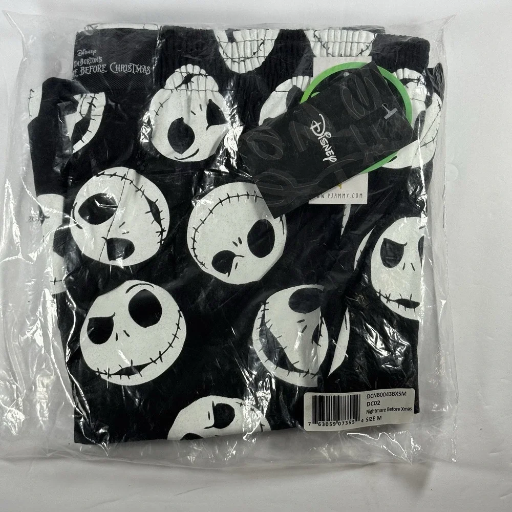 Disney Nightmare Before Christmas Jack The Skeleton Pajama Shorts Size medium - Picture 8 of 9